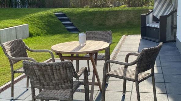 Seeblick Nordlicht, Exklusive Wohnung Mit Terrasse Wangerooge Exteriör bild
